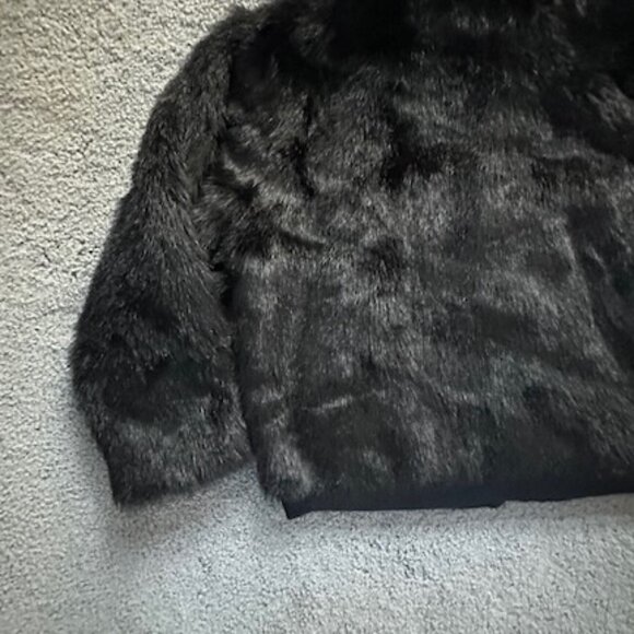 Vintage International Male Faux Fur Coat XXL Black and Lined - EUC - Made in USA - Picture 9 of 9